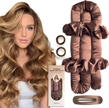Jumbo Heatless Hair Curler Set-Satin Heatless Curls Overnight, Jumbo Curling Rod picture