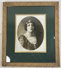 Rare Vintage Claudia Muzio Autographed 1920s Photo Framed Opera Memorabilia picture
