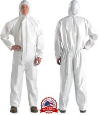 Traje de protección corporal completa desechable, 5 unidades (Blanca) nuevo us picture