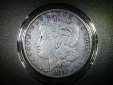 FINE/VF 1878 7 TF MORGAN SILVER DOLLAR BEAUTIFULLY TONED COLLECTOR GRADE M-2145 picture