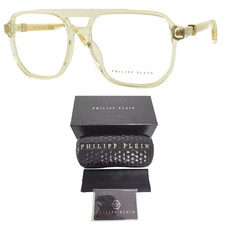 NEW PHILIPP PLEIN VPP084M 075G Clear Pilot Full Rim Optical Frame Eyeglasses picture