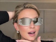 Chanel Shield Women’s Sunglasses With Crystals Ch9579B Brand New picture