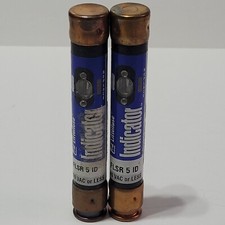 Vintage Littelfuse FLSR 5 ID Indicator Fuse Class RK5 Time Delay 600V Lot of 2 picture