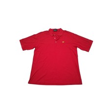 Vintage Masters Collection Mens Red Pima Cotton Golf Polo Shirt Size Large picture