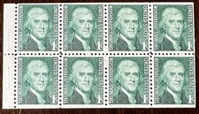 1968 US MNH BOOKLET PANE OF 8 STAMPS #1278A  picture
