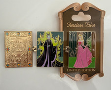 Disney Timeless Tales Sleeping Beauty Maleficent Aurora Hinged Pin picture