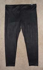 New Womens No Boundaries Leggings XXXL Black Snakeskin High Rise Ankle Pants picture