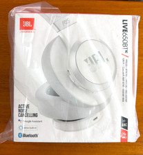 JBL by Harman LIVE 650BTNC Active Noise Cancelling Headphones (White) NEW IN BOX picture