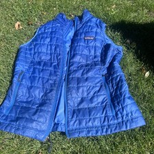 Patagonia Nano Puff Vest Womens Medium Blue Insulated Quilted M picture