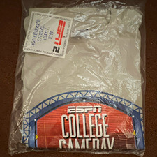 Hanes ESPN College GameDay T-Shirt White XL Unisex Adult Officially Licensed picture