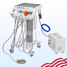 Dental Portable Mobile Delivery Unit 4 Holes with Air Compressor Suction System picture