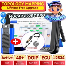 MUCAR 892BT PRO Topology J2534 Car OBD2 Scanner Bidirectional Endoscope Lifefree picture