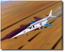 Lakebed Liftoff by Mike Machat - Douglas X-3 Stiletto - Pete Everest- Aviation picture