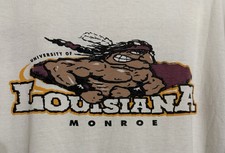 Vintage NLU ULM Indians (now ULM Warhawks)  Tshirt XXL 2XL Great Graphic picture