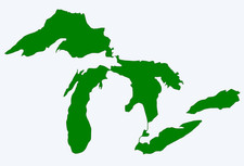 Michigan Great Lakes Vinyl Decal Sticker - You choose color and size picture