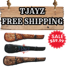 TJAYZ AMERICAN Western leather Tooled scabbard henry rifle marlin lever case USA picture