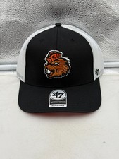 Oregon State Beavers NCAA '47 Brand Throwback Black Trucker Mesh Adjustable Hat picture