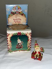 NIB 1988 Enesco the North Pole Village “Travis” Elf Figurine picture