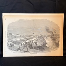 Harper's Pictorial History Civil War 1863 Engraving Alexandria Simmsport LA picture