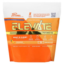 Real Ketones MCT & BHB Elevate, Orange, 30 Drink Mix Packets, Authentic, Exp 28 picture