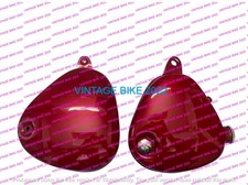 BSA A7 A10 CANDY RED CHERRY STEEL TOOLBOX & OIL TANK/COMPATIBLE FOR picture