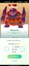 Non Shiny Dynamax Rhyperior Lvl 40 With 3 Moves 👉 Instant trading ✅ Pokémon Go picture