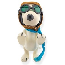 Vintage 1966 Snoopy Flying Ace Pocket Doll Peanuts Figure Hat Scarf Goggles 7