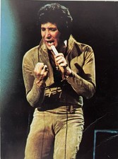 Vintage 1974 Tom Jones Caesars Palace Las Vegas Postcard Concert Hand signed  picture