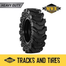Pre-Mounted 10x16.5 Skid Steer Tire - R-4 Heavy-Duty Solid, Quick Install picture