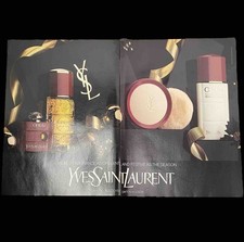 VTG 1989 Yves Saint Laurent Opium 2pg Fragrance Print Ad Rev: Johnnie Walker picture
