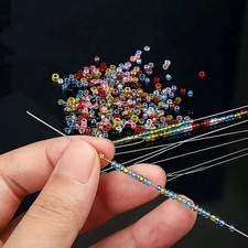Beading Needles Set Long Straight Big Eye for Jewelry Bracelet Threading DIY picture