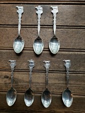 Lot of 4 Vintage Holland Spoon EPNS Dairy Cow EPNS Silverplated Branded KD picture