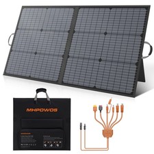 MHPOWOS 110W Outdoor Camping Portable Solar Panel Foldable Solar Power Supply picture