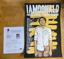 DONALD GLOVER SIGNED CHILDISH GAMBINO IAMDONALD TOUR POSTER AUTOGRAPH BAS COA picture