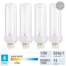 Pack REPLACE SYLVANIA 20682 CF13DD/E/827 13W Double Tube 4-Pin G24Q-1 Warm White picture