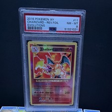Pokemon TCG 2016 XY Evolutions Charizard #11 Reverse Holo PSA 8 Graded picture