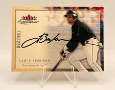 Fleer 2000 Fleer Autographics Lance Berkman Auto Hard Signed 138/250 Astros picture
