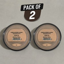 2 Pack bareMinerals Original SPF 15 Foundation Fair 01 Loose Powder 8g NEW picture