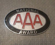Vintage AAA National Award Metal Badge Plaque Emblem NEW NOS picture