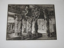 Bela KRIEGER (Hungary 1861-?) ENGRAVING AND TEMPLE VISHNU INDIA TADPUTRI ASIA... picture