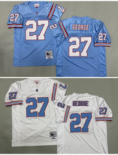 VINTAGE Eddie George #27 Oilers Throwback Stitched Jersey picture