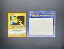 Pikachu #4 Gotta Magazine July 2000 Pokémon Glossy Black Star w/ Peeled Sheet MP picture