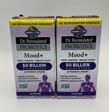 2X Garden Of Life Dr Formulated Mood+ Probiotics 60 Caps Exp 11/2026 picture