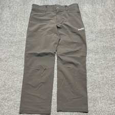Pyke Tongass Pants Mens 38 Gray Softshell Stretch Hiking Hunting Zip Pocket picture