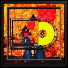 OLIVER TREE Signed + 3D Framed - Sealed - Yellow - Ugly Is Beautiful Vinyl picture