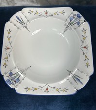 Shelley Queen Anne Blue Iris Set of 2 Cereal Bowls Made In England picture
