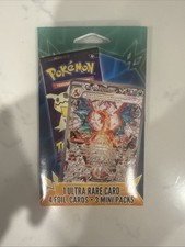 Pokémon TGC 3 Mini Packs 1 Ultra Rare 4 Foil Cards NIP picture