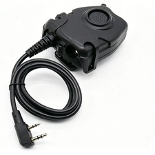 Z Tactical PTT Push To Talk Z112 Headset Adapter 2 Pin FOR KENWOOD Radio Airsoft picture