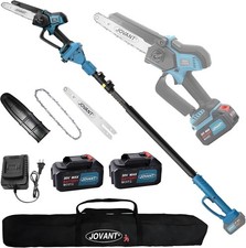 Jovant Cordless 8 inch Pole Saw with 2 Batteries 8inch Chainsaw picture