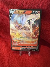 Reshiram V 024/195 Holo V Rare Silver Tempest Pokemon Holo Near Mint picture